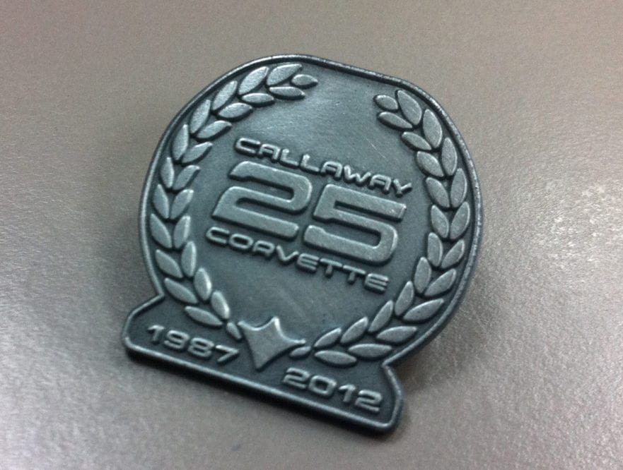 Callaway Corvette RPO B2K Commemorative Pin Callaway Corvette RPO B2K Commemorative Pin