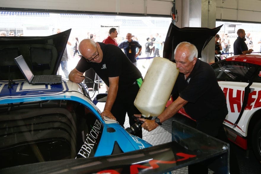 Callaway Garage Area, Filling Fuel Tank, Red Bull Ring - 2016