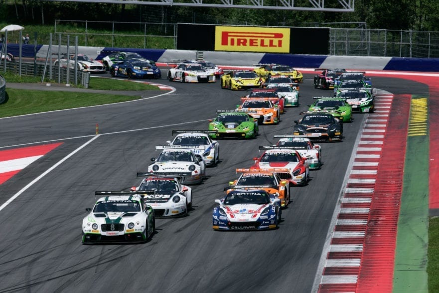 As race starts, Callaway Corvettes at Red Bull Ring - 2016