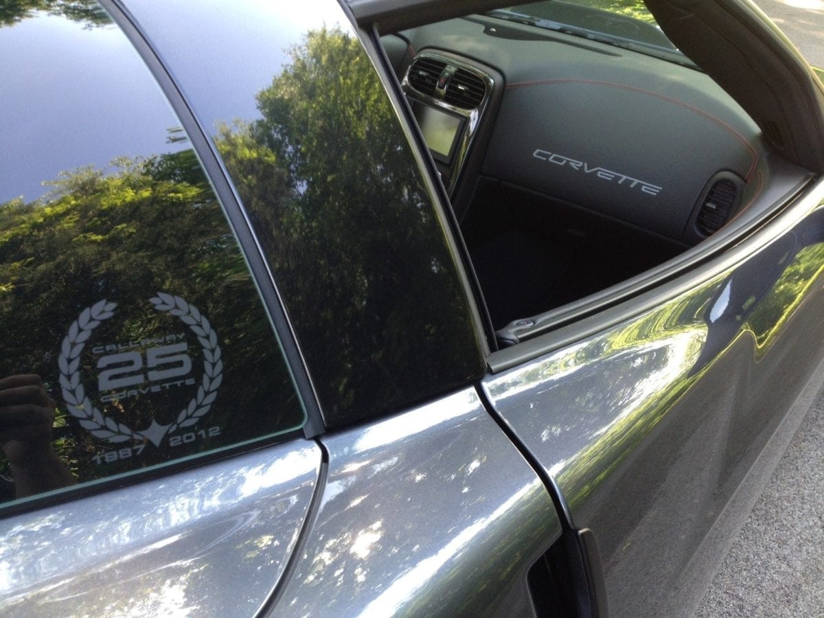 Callaway Corvette RPO B2K Coupe Rear Window Emblem Callaway Corvette RPO B2K Coupe Rear Window Emblem