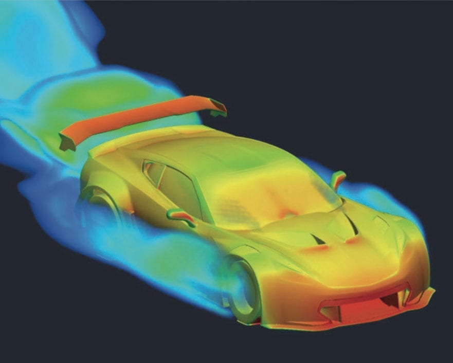 Callaway Corvette C7 GT3-R, Color Aero Map