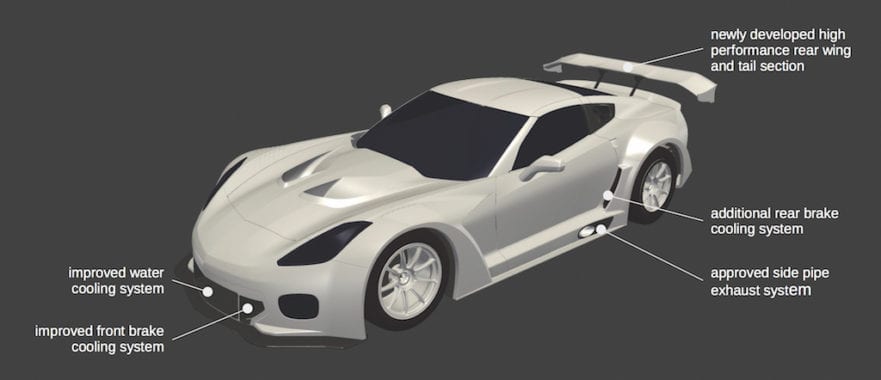 Callaway Corvette C7 GT3-R Aero Features