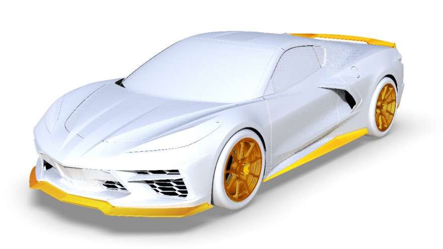 Callaway Corvette C8 Rendering Front 2/3 View