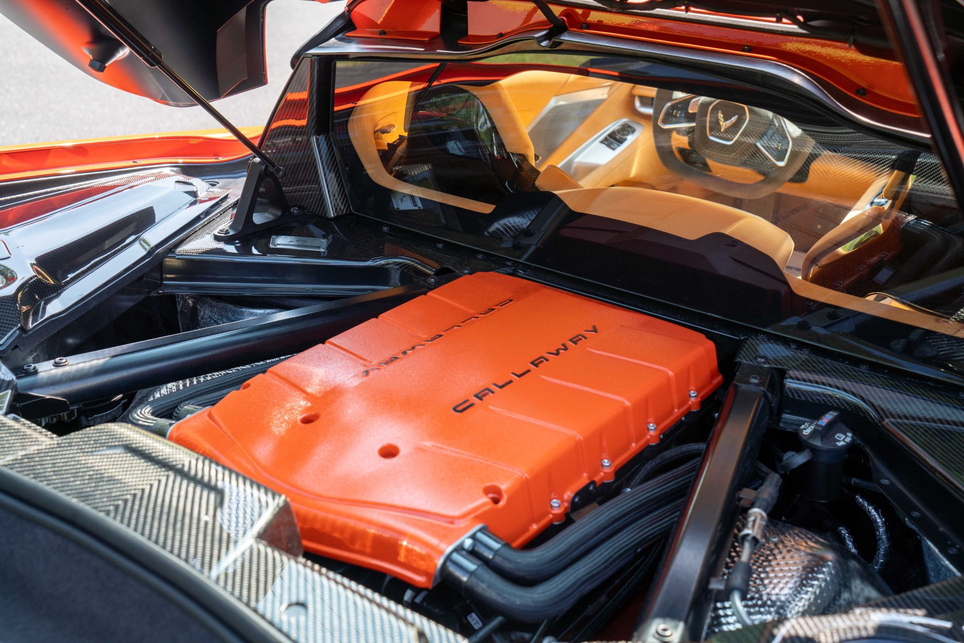 Callaway Supercharged Corvette C8 - custom orange supercharger