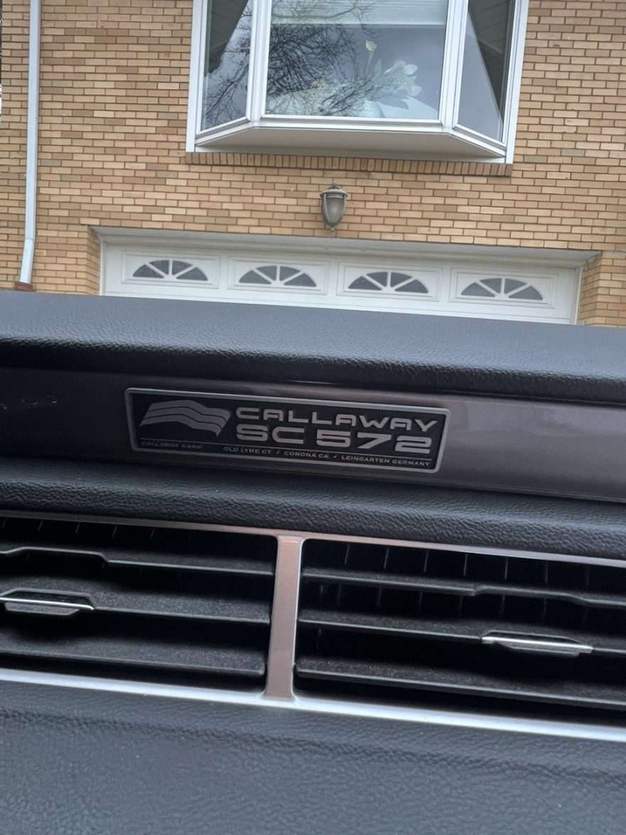 2011 Callaway Camaro SS SC572 - dash plaque