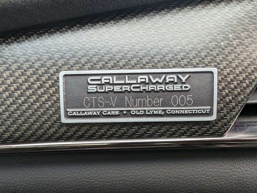 2019 Callaway CTS-V SC740 - dash plaque