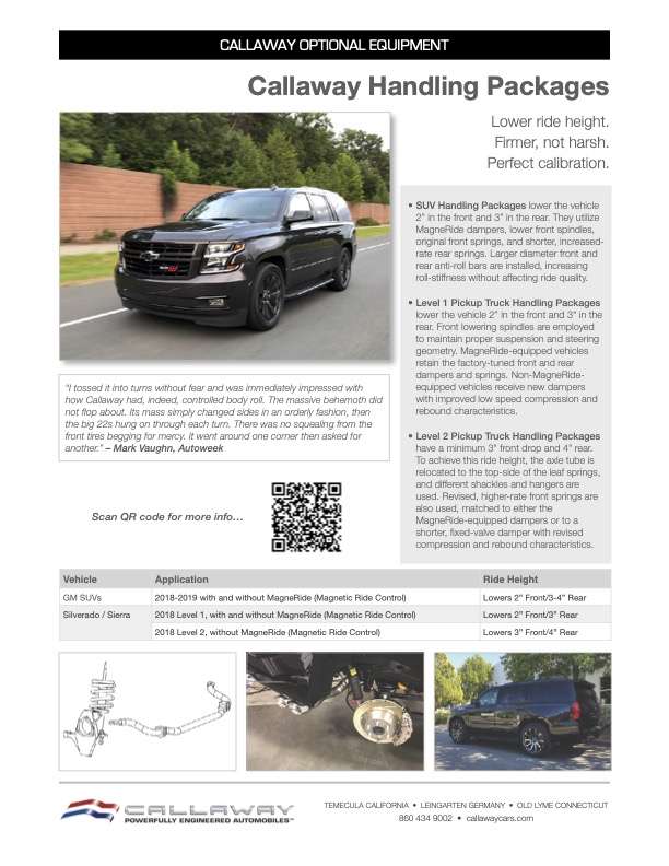 Callaway Handling Packages