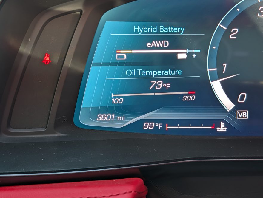 2024 Corvette Supercharged E-Ray - cluster