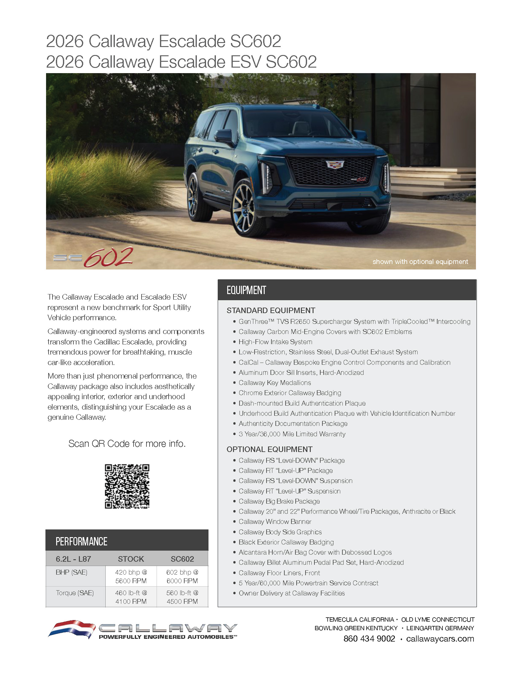 Callaway Escalade SC602