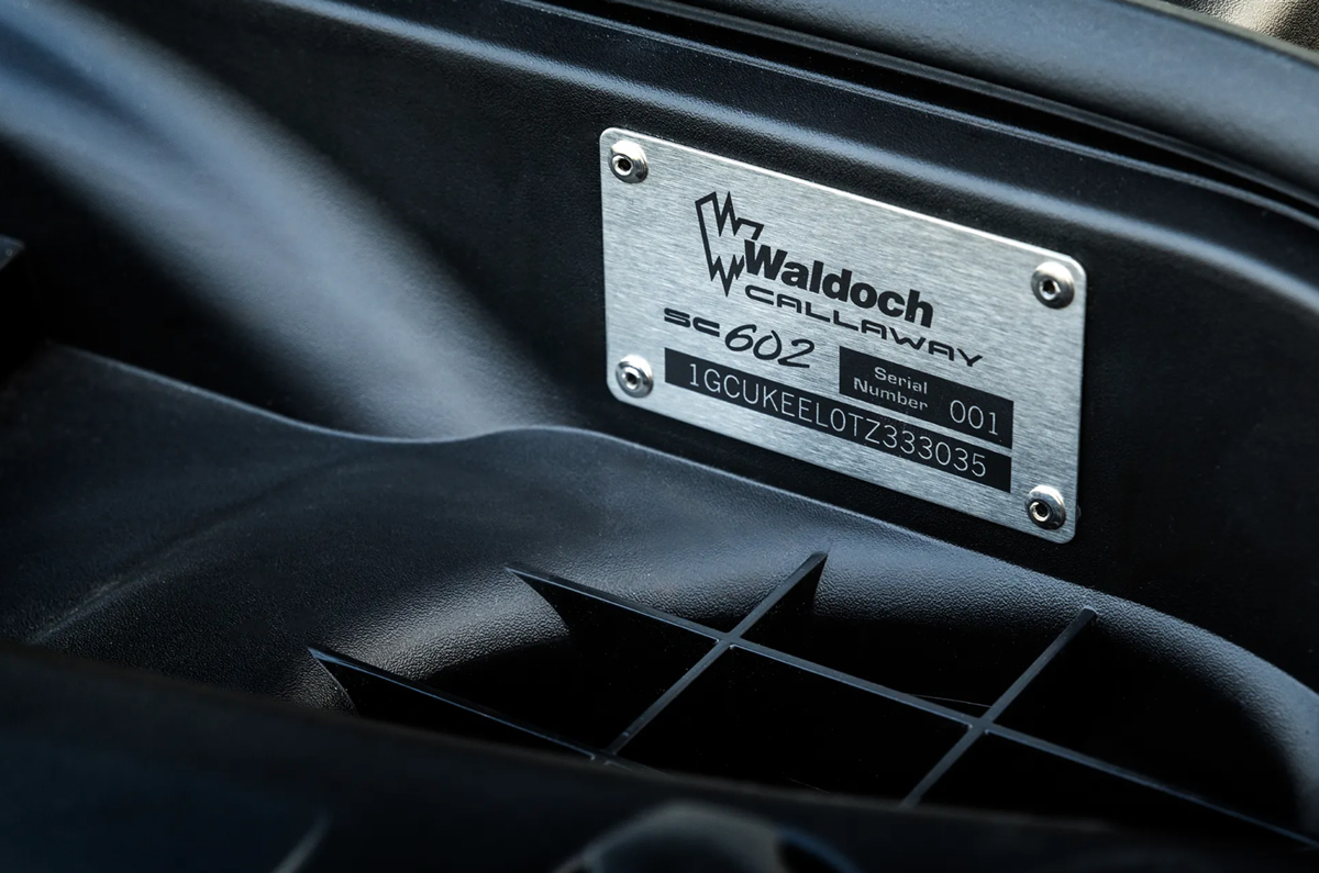 Underhood Vehicle Identification Plaque